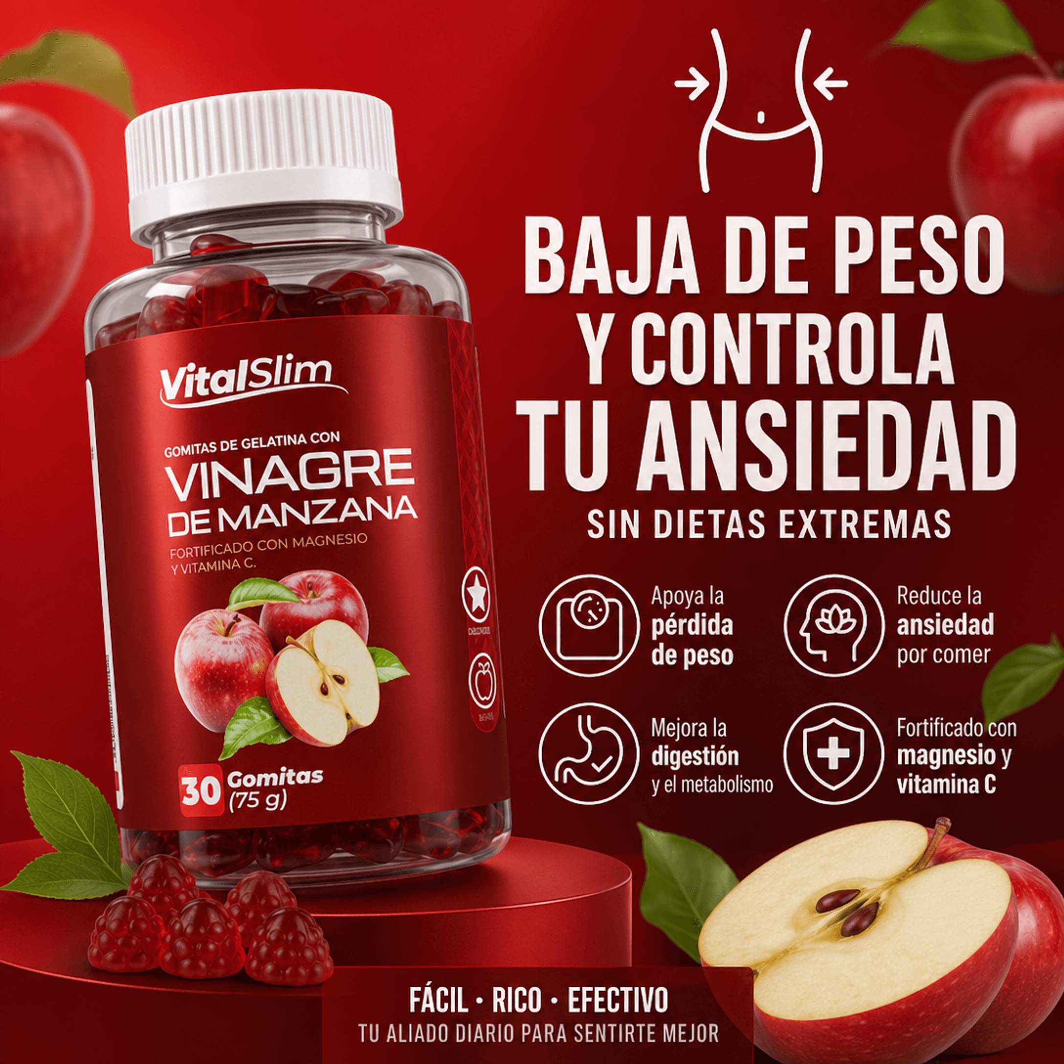 GOMITAS VINAGRE DE MANZANA